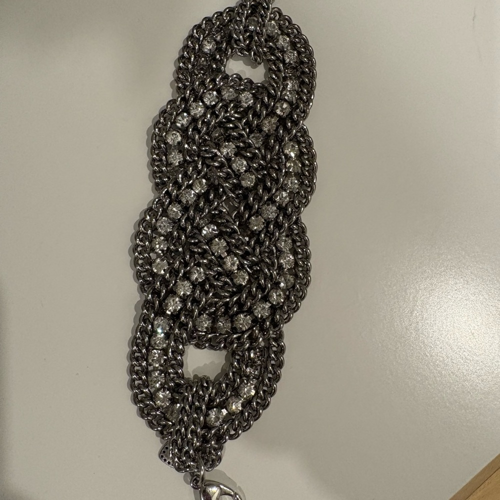 Stella & Dot Silver Braided Bracelet